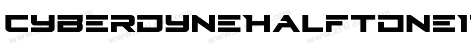 CyberdyneHalftoneItalic-B8yd字体转换