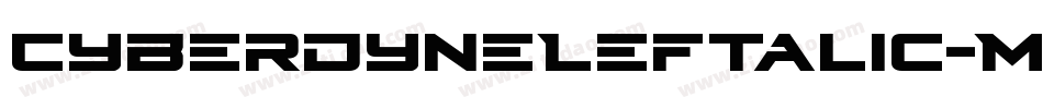 CyberdyneLeftalic-MPzJ字体转换