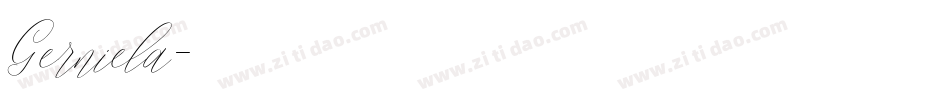Gerniela字体转换
