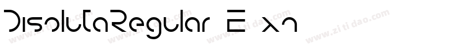 DisolutaRegular-E5xn字体转换