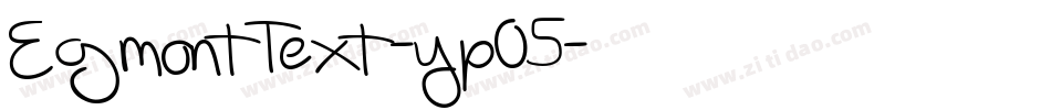 EgmontText-yp05字体转换
