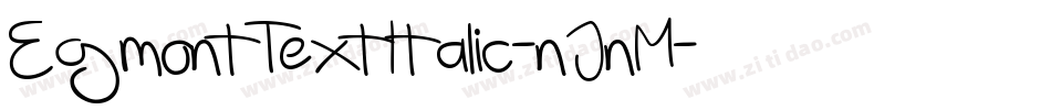 EgmontTextItalic-nJnM字体转换