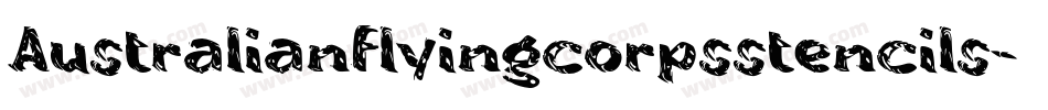 Australianflyingcorpsstencils-xxym字体转换