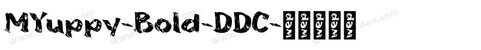 MYuppy-Bold-DDC字体转换