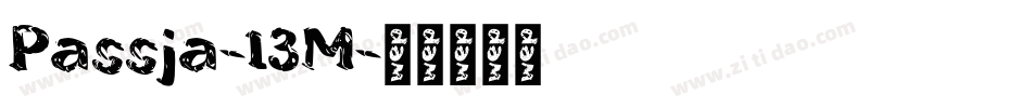 Passja-13M字体转换