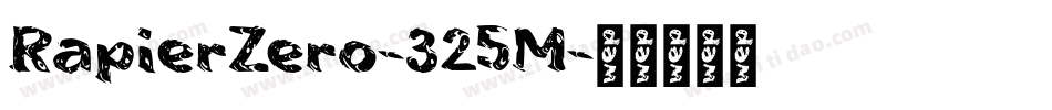 RapierZero-325M字体转换