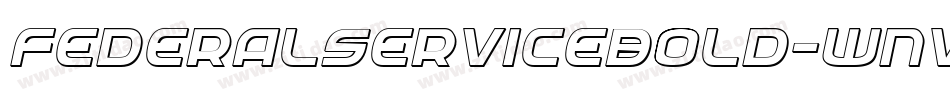 FederalServiceBold-wnvn字体转换