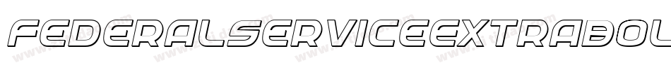 FederalServiceExtraboldExpanded-av8x字体转换