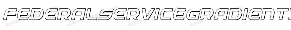 FederalServiceGradientItalic-3AeZ字体转换