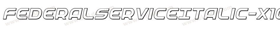 FederalServiceItalic-x1O8字体转换
