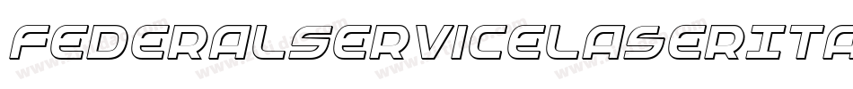 FederalServiceLaserItalic-DmBd字体转换