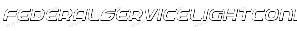 FederalServiceLightCondensedItalic-Jo2E字体转换