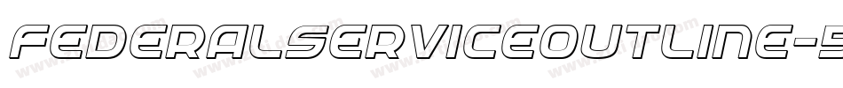 FederalServiceOutline-5GPx字体转换