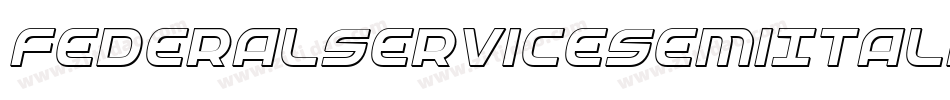FederalServiceSemiItalic-Bw1l字体转换
