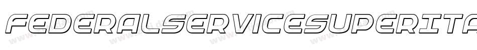 FederalServiceSuperItalic-81xB字体转换