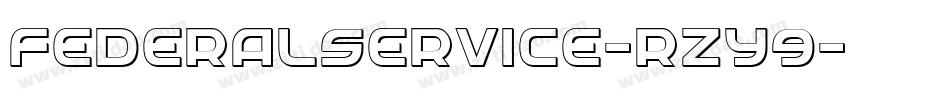 FederalService-rZY9字体转换