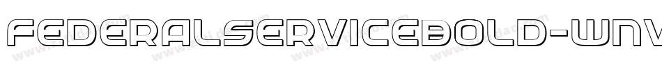 FederalServiceBold-wnvn字体转换