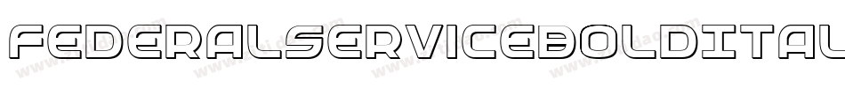 FederalServiceBoldItalic-L0yg字体转换