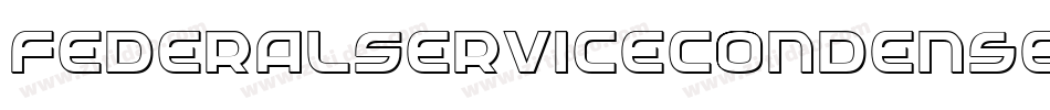 FederalServiceCondensedItalic-gLAY字体转换
