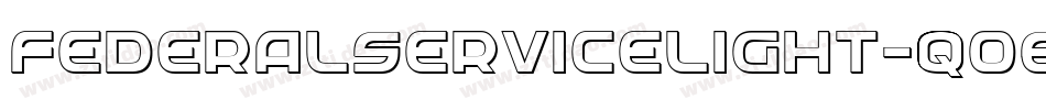 FederalServiceLight-qO6x字体转换