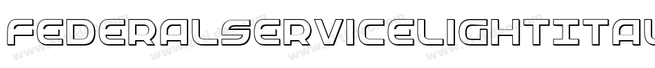 FederalServiceLightItalic-zBgG字体转换
