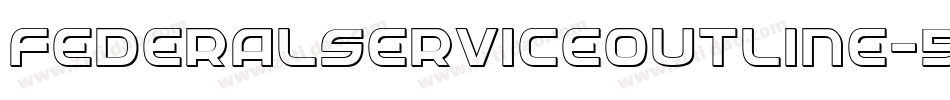 FederalServiceOutline-5GPx字体转换