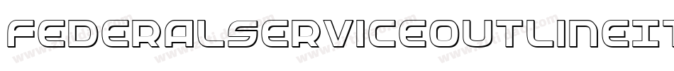 FederalServiceOutlineItalic-6ldM字体转换
