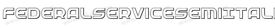 FederalServiceSemiItalic-Bw1l字体转换