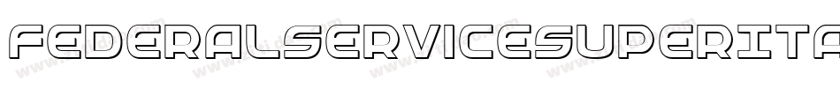 FederalServiceSuperItalic-81xB字体转换