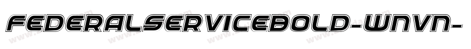 FederalServiceBold-wnvn字体转换