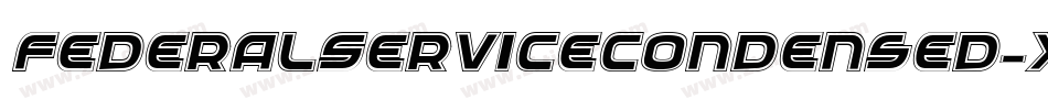 FederalServiceCondensed-X1yo字体转换
