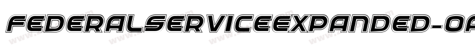 FederalServiceExpanded-oaRV字体转换