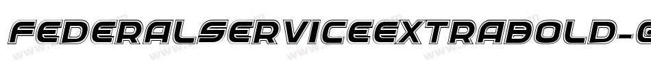 FederalServiceExtrabold-0A84字体转换