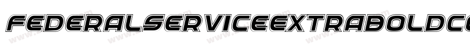FederalServiceExtraboldCondensedItalic-WnKz字体转换