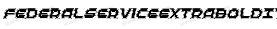 FederalServiceExtraboldItalic-OanA字体转换