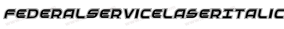 FederalServiceLaserItalic-DmBd字体转换