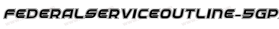 FederalServiceOutline-5GPx字体转换