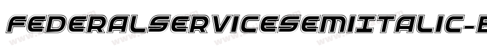 FederalServiceSemiItalic-Bw1l字体转换