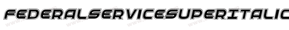 FederalServiceSuperItalic-81xB字体转换