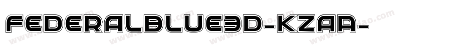 FederalBlue3D-KzaA字体转换