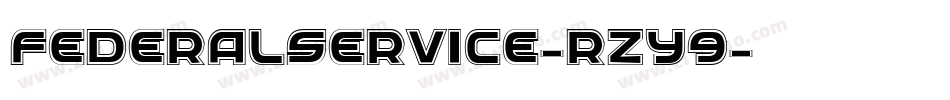 FederalService-rZY9字体转换