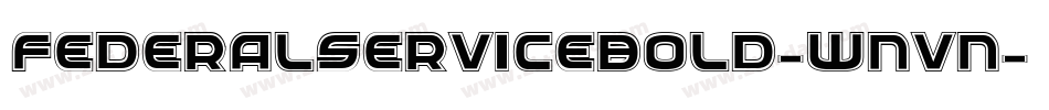 FederalServiceBold-wnvn字体转换