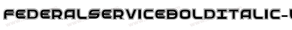 FederalServiceBoldItalic-L0yg字体转换