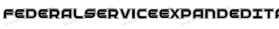 FederalServiceExpandedItalic-4zK9字体转换