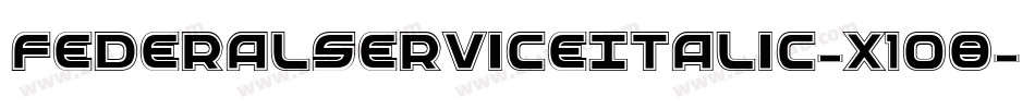 FederalServiceItalic-x1O8字体转换