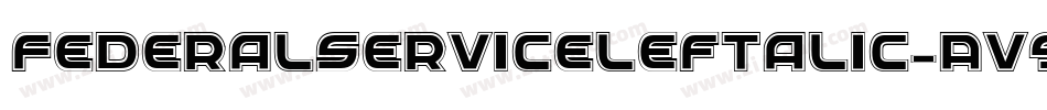 FederalServiceLeftalic-Av9x字体转换