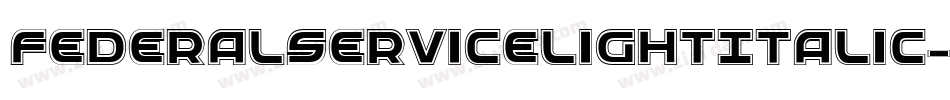 FederalServiceLightItalic-zBgG字体转换