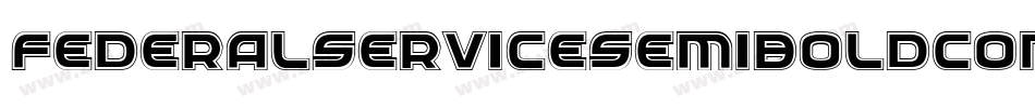 FederalServiceSemiBoldCondensedItalic-l0je字体转换
