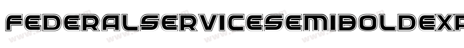 FederalServiceSemiBoldExpanded-nWjJ字体转换