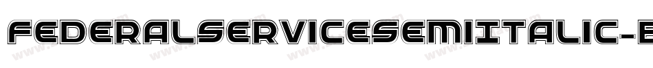FederalServiceSemiItalic-Bw1l字体转换